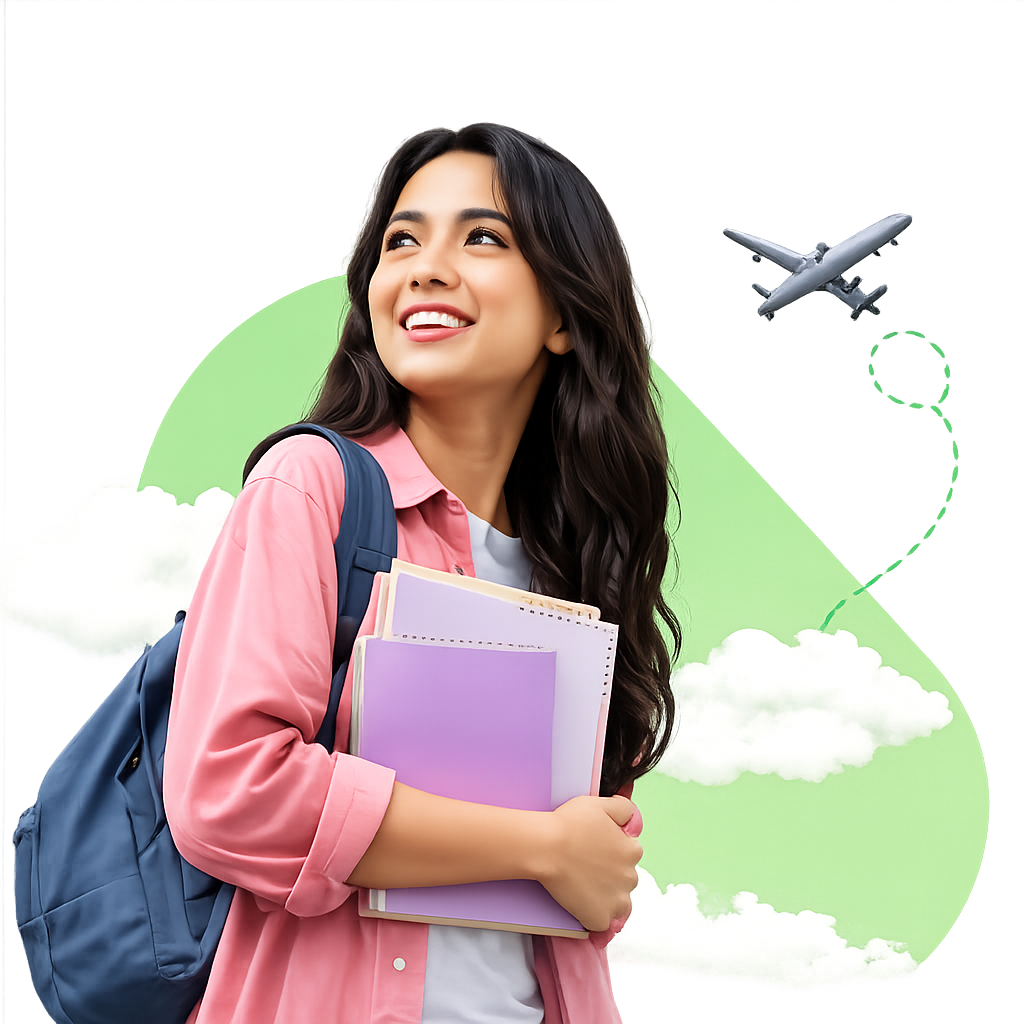 Student planning to study abroad