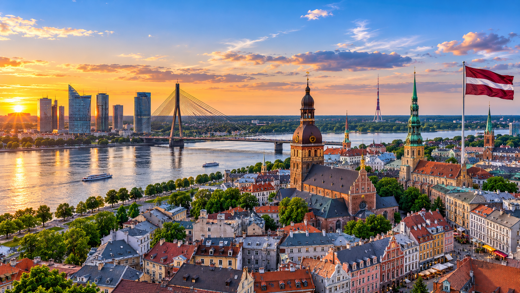 Latvia skyline